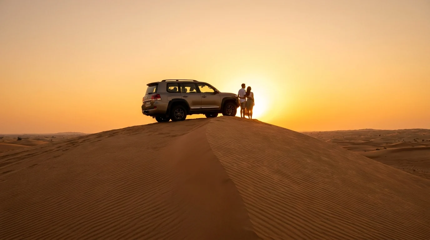 Sunset View in Dubai Desert